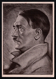 Hitler Third Reich Nazi Propaganda Postcard