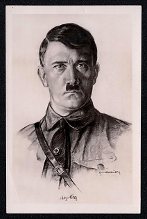 Hitler Third Reich Nazi Propaganda Postcard