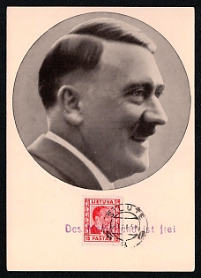 Hitler Third Reich Nazi Propaganda Postcard