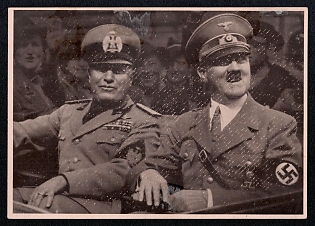 Hitler and Personalities Third Reich Nazi Propaganda Postcard