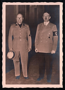 Hitler and Personalities Third Reich Nazi Propaganda Postcard