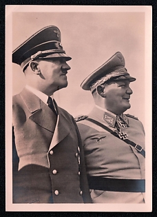 Hitler and Personalities Third Reich Nazi Propaganda Postcard