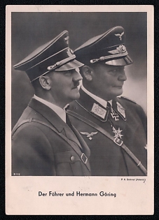 Hitler and Personalities Third Reich Nazi Propaganda Postcard
