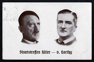 Hitler and Personalities Third Reich Nazi Propaganda Postcard