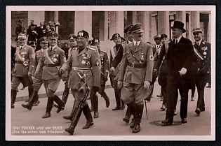 Hitler and People Third Reich Nazi Propaganda Postcard