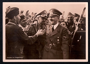Hitler and People Third Reich Nazi Propaganda Postcard