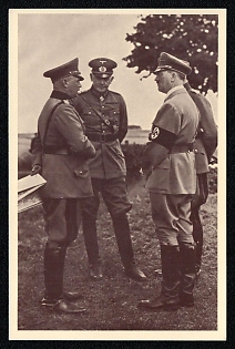 Hitler and People Third Reich Nazi Propaganda Postcard