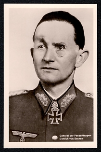 Famous Nazi Personality Portrait Third Reich Nazi Propaganda Postcard