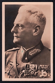 Famous Nazi Personality Portrait Third Reich Nazi Propaganda Postcard