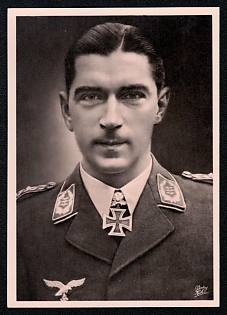 Famous Nazi Personality Portrait Third Reich Nazi Propaganda Postcard