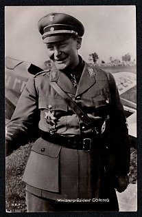 Famous Nazi Personality Portrait Third Reich Nazi Propaganda Postcard