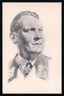 Famous Nazi Personality Portrait Third Reich Nazi Propaganda Postcard