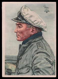 High Rank Military Personnel Portrait Third Reich Nazi Propaganda Postcard