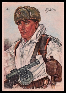 High Rank Military Personnel Portrait Third Reich Nazi Propaganda Postcard