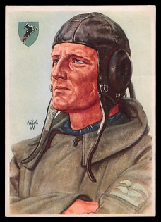 High Rank Military Personnel Portrait Third Reich Nazi Propaganda Postcard