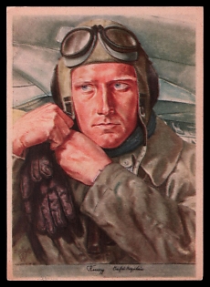 High Rank Military Personnel Portrait Third Reich Nazi Propaganda Postcard