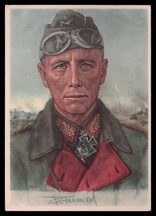 High Rank Military Personnel Portrait Third Reich Nazi Propaganda Postcard
