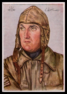 High Rank Military Personnel Portrait Third Reich Nazi Propaganda Postcard