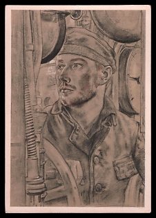 High Rank Military Personnel Portrait Third Reich Nazi Propaganda Postcard