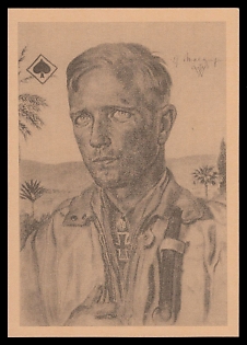 High Rank Military Personnel Portrait Third Reich Nazi Propaganda Postcard