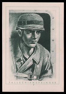 High Rank Military Personnel Portrait Third Reich Nazi Propaganda Postcard