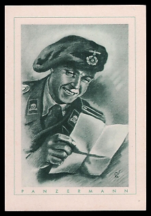 High Rank Military Personnel Portrait Third Reich Nazi Propaganda Postcard