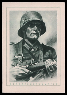 High Rank Military Personnel Portrait Third Reich Nazi Propaganda Postcard