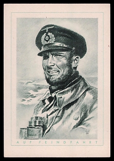 High Rank Military Personnel Portrait Third Reich Nazi Propaganda Postcard