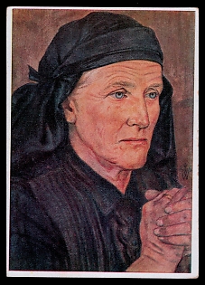 Woman Portrait Third Reich Nazi Propaganda Postcard