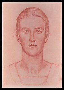 Woman Portrait Third Reich Nazi Propaganda Postcard