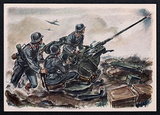 Infantry Wehrmacht Army Military Third Reich Nazi Propaganda Postcard