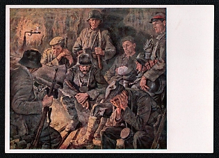 Infantry Wehrmacht Army Military Third Reich Nazi Propaganda Postcard