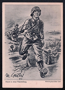 Infantry Wehrmacht Army Military Third Reich Nazi Propaganda Postcard