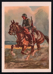 Infantry Wehrmacht Army Military Third Reich Nazi Propaganda Postcard