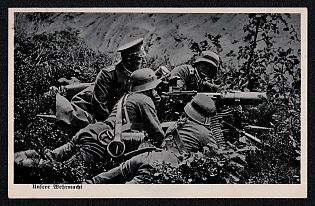 Infantry Wehrmacht Army Military Third Reich Nazi Propaganda Postcard