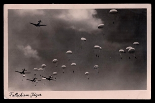 Military Aircraft Air Force Luftwaffe Third Reich Nazi Propaganda Postcard