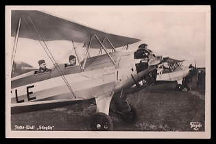 Military Aircraft Air Force Luftwaffe Third Reich Nazi Propaganda Postcard