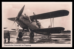 Military Aircraft Air Force Luftwaffe Third Reich Nazi Propaganda Postcard