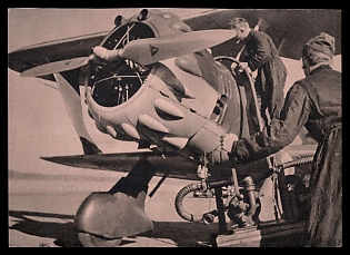 Military Aircraft Air Force Luftwaffe Third Reich Nazi Propaganda Postcard