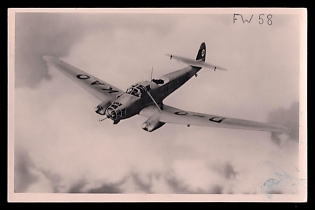 Military Aircraft Air Force Luftwaffe Third Reich Nazi Propaganda Postcard