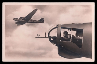 Military Aircraft Air Force Luftwaffe Third Reich Nazi Propaganda Postcard