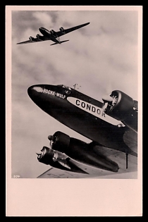 Military Aircraft Air Force Luftwaffe Third Reich Nazi Propaganda Postcard