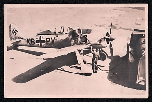 Military Aircraft Air Force Luftwaffe Third Reich Nazi Propaganda Postcard