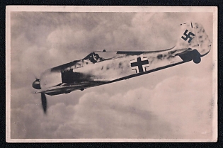 Military Aircraft Air Force Luftwaffe Third Reich Nazi Propaganda Postcard