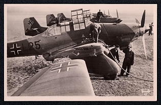 Military Aircraft Air Force Luftwaffe Third Reich Nazi Propaganda Postcard