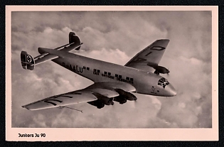 Military Aircraft Air Force Luftwaffe Third Reich Nazi Propaganda Postcard