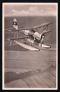 Military Aircraft Air Force Luftwaffe Third Reich Nazi Propaganda Postcard