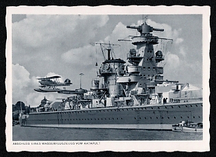 Navy Ships Deutsche Marine Third Reich Nazi Propaganda Postcard