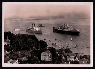 Navy Ships Deutsche Marine Third Reich Nazi Propaganda Postcard