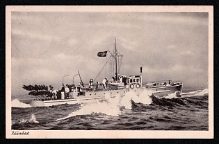 Navy Ships Deutsche Marine Third Reich Nazi Propaganda Postcard
